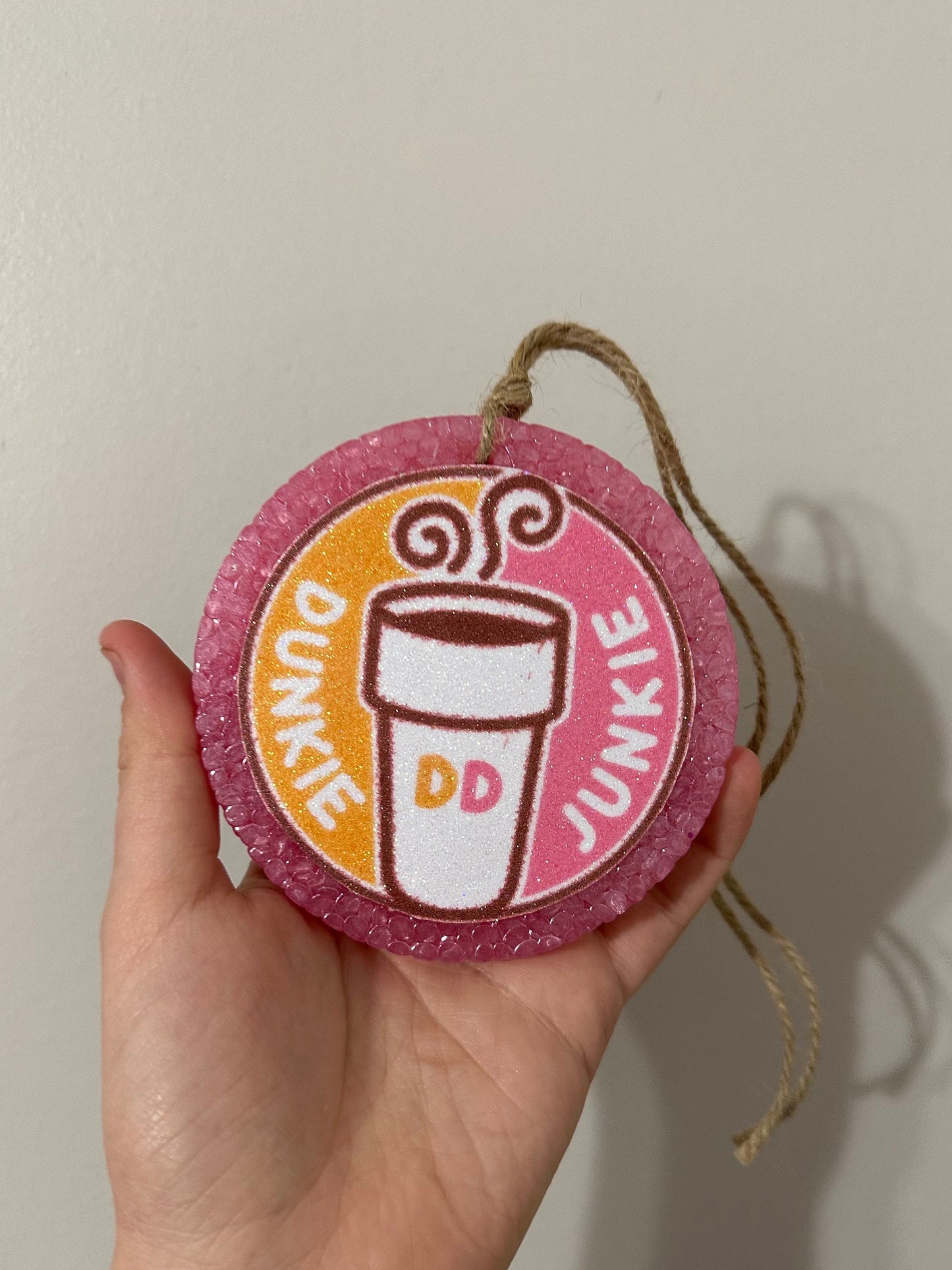 Car Freshie | Dunkin Donuts Car Freshie | Shimmer Cardstock Freshie | Dunkin Car Freshie | Dunkie Junkie | Dunkin Donuts | Freshies | freshy