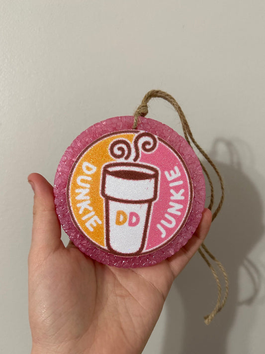 Car Freshie | Dunkin Donuts Car Freshie | Shimmer Cardstock Freshie | Dunkin Car Freshie | Dunkie Junkie | Dunkin Donuts | Freshies | freshy