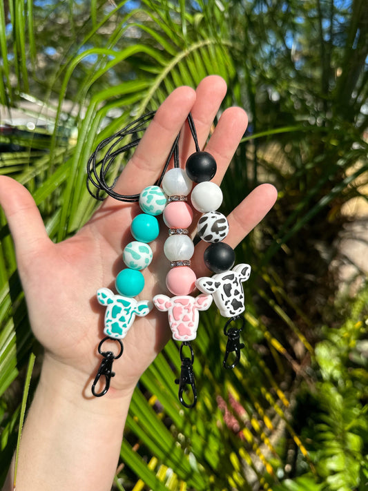 Freshie Charms | Air Freshener Hanger | Cow Print | Air Freshie Charm | freshener charm | Car Charm | Gift for her | Review Mirror Hanger