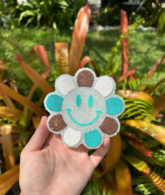 Car Freshie | Smiley Car Freshie | Flower Smiley Car Freshie | Happy Car Freshie | Air Freshie | freshy